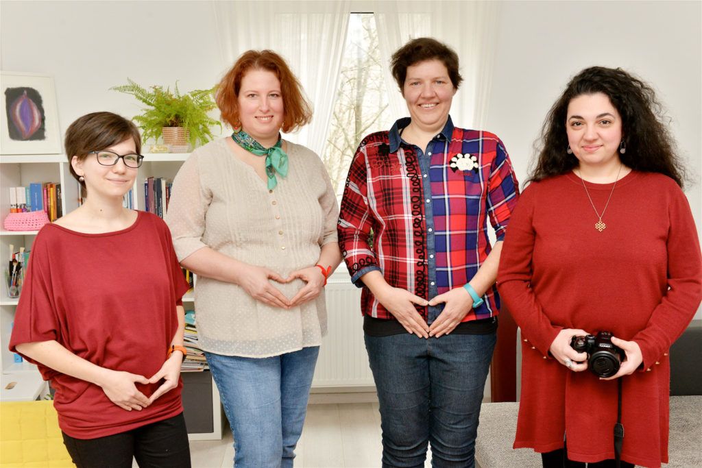 Rákosi Dóra, Kiss Verus, Veisenberger Eleonóra és Perdy-Fazakas Brigitte a Császárvonal csapata