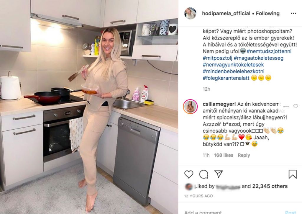 Hódi Pamela megjegyzéséhez Megyeri Csilla is hozzászólt