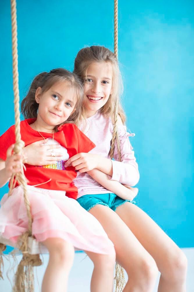 Panna és Fanni nagyon jó testvérek és mindketten sportrajongók (Fotó: Béres Alexandra)