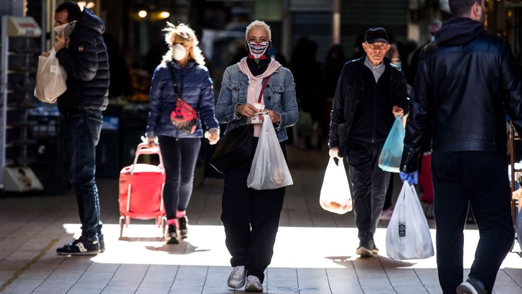 koronavírus, járókelők