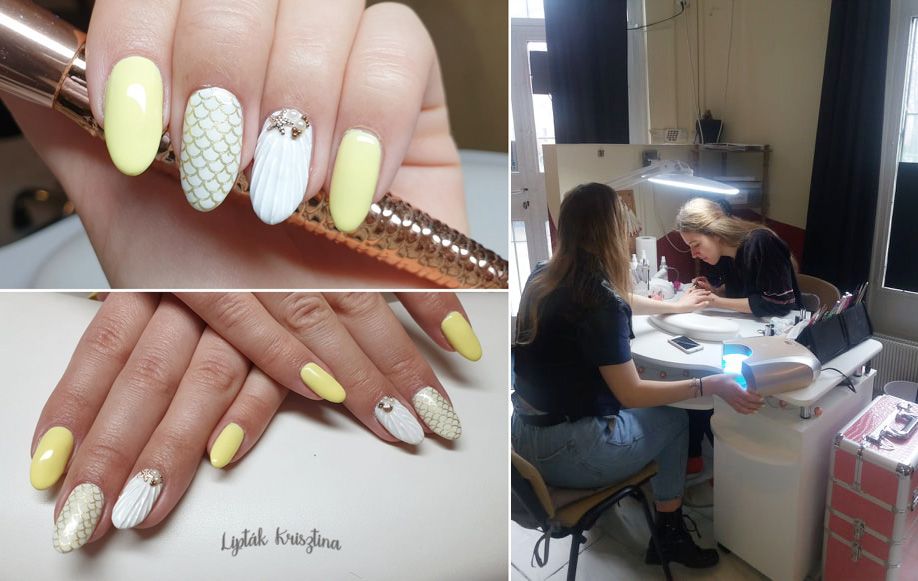 Krisztina a műkörmös szalonban