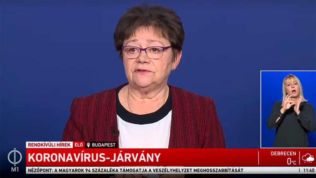 Müller Cecília országos tisztifőorvos is megerősítette, hogy a tömeges fertőzések időszaka közelít (Fotó: Facebook)