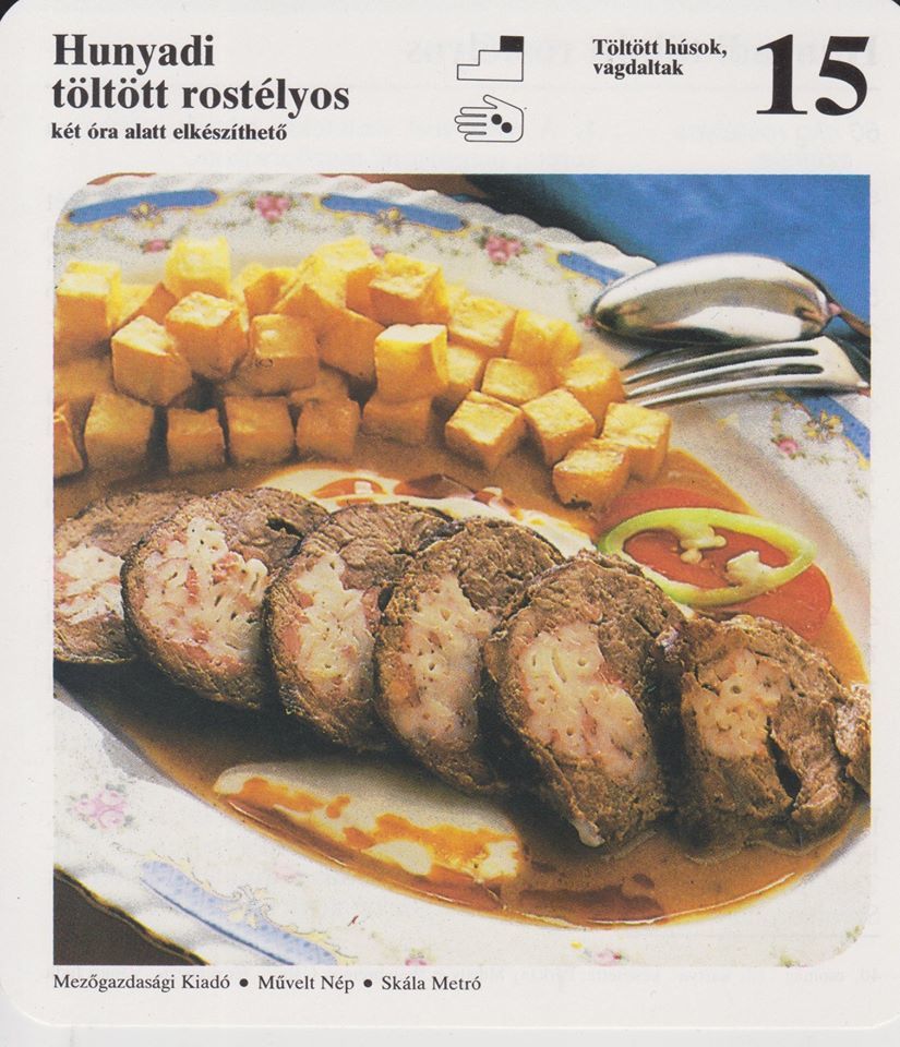 Retro menüsor hétvégére Planétás kártyákból