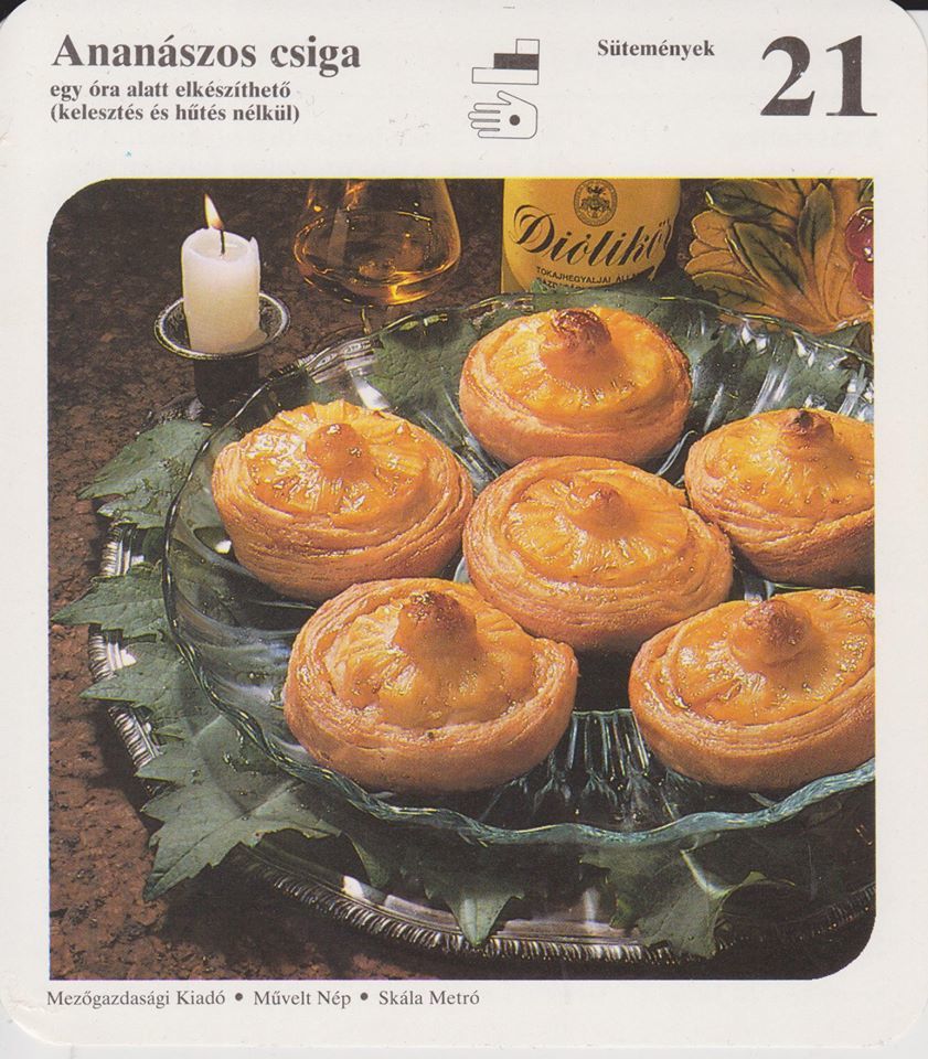 Retro menüsor hétvégére Planétás kártyákból