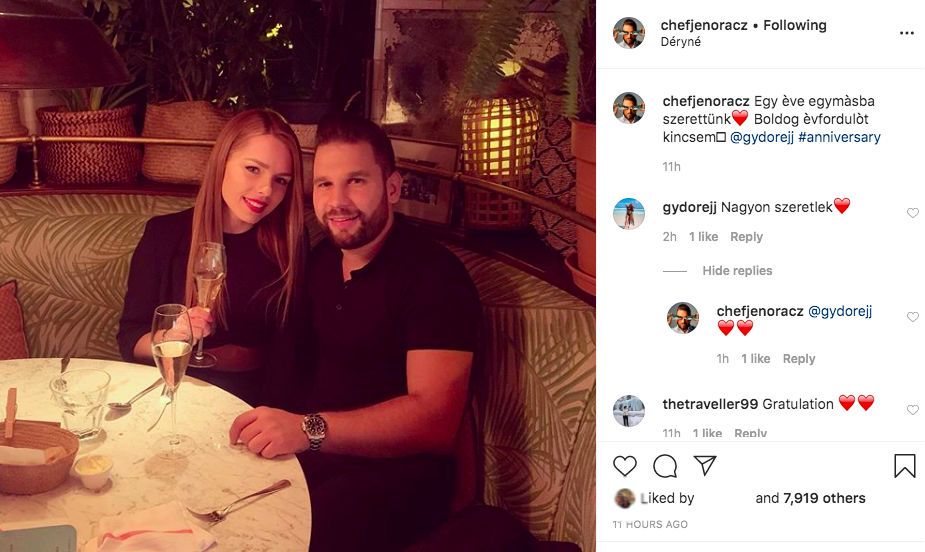 Rácz Jenő és Gyuricza Dóri évfordulót ünnepeltek