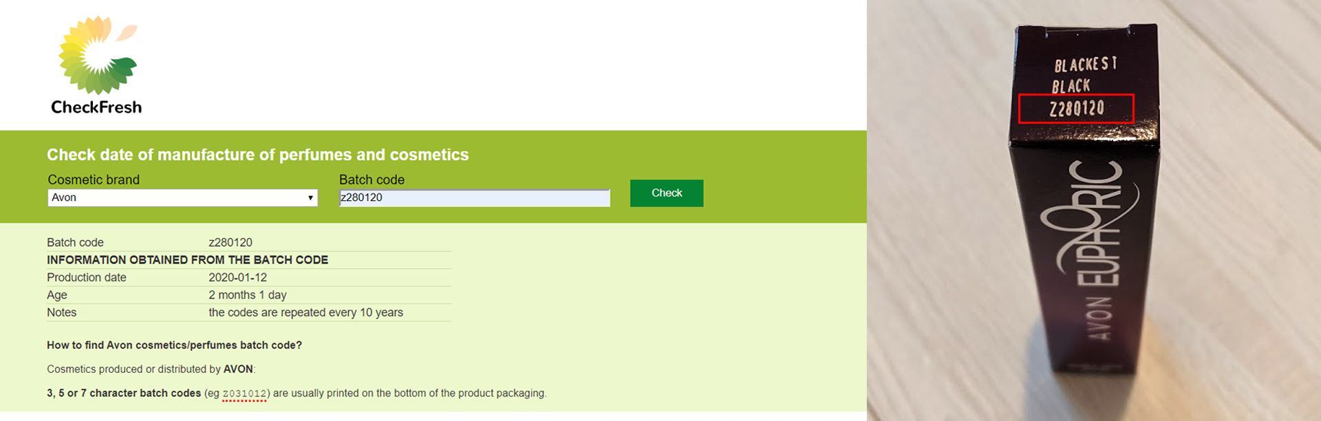 A batch code ellenőrzése nagyon hasznos, megtudhatjuk, mikor gyártották az adott sminkterméket.