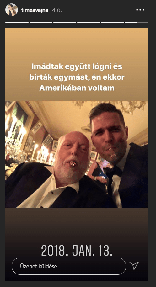 Andy Vajna és Timi új párja