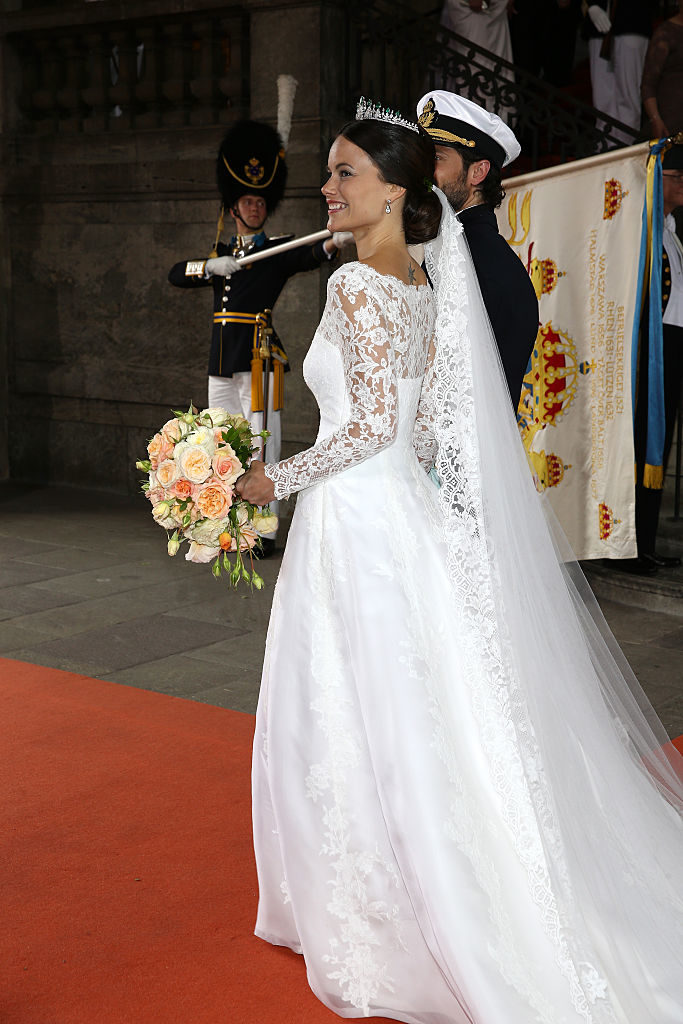 STOCKHOLM, SWEDEN - JUNE 13: Prince Carl Philip of Sweden and his new wife Princess Sofia of Sweden are seen after their marriage ceremony on June 13, 2015 in Stockholm, Sweden. (Photo by Andreas Rentz/Getty Images)