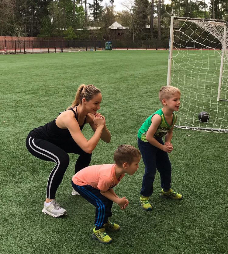 Kriszta sokat mozog a fiúkkal (Fotó: Polgár Kriszta)