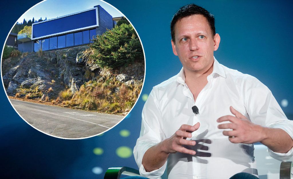 Peter Thiel luxusbunkere Queenstownban (Fotó: Noah Berger/Bloomberg via Getty Images, Google Maps)