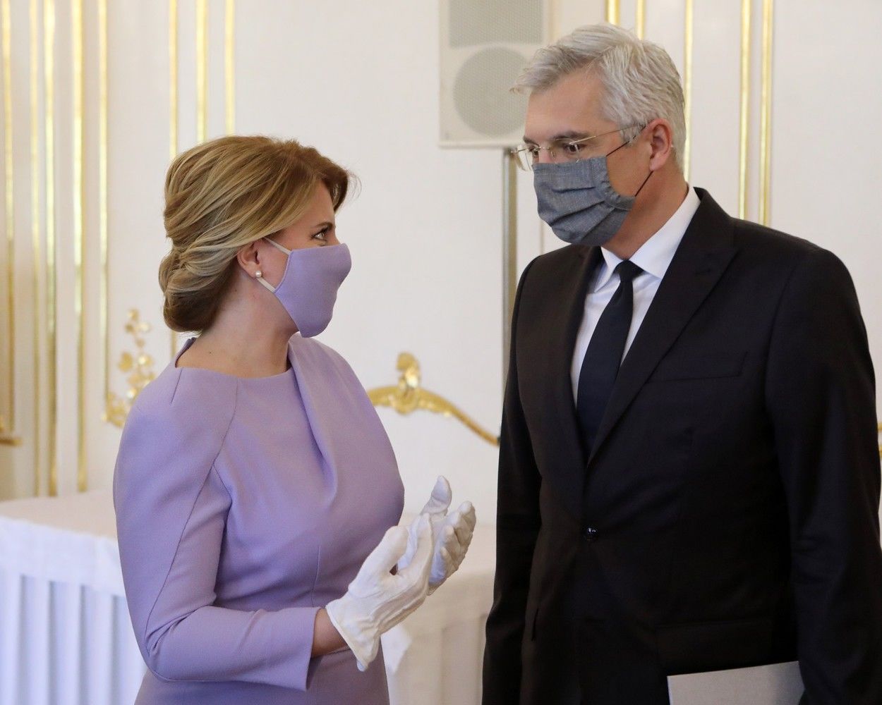 Zuzana Čaputová szlovák elnök arcmaszk