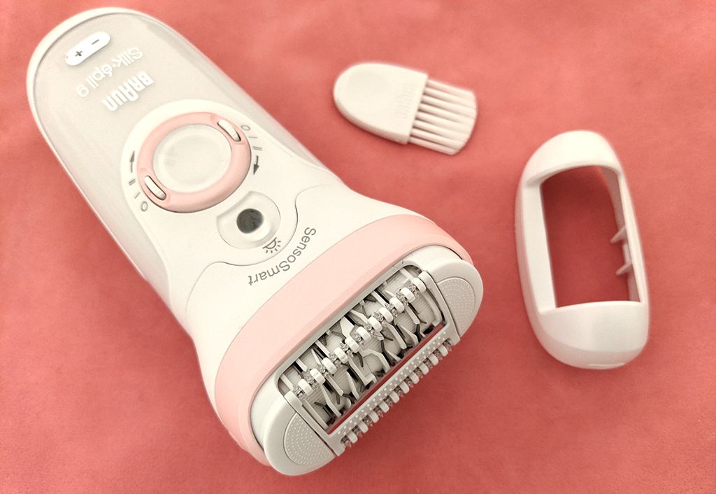A masszírozófej valóban kellemesebbé teszi az epilálást - Braun Silk-épil 9 epilátor