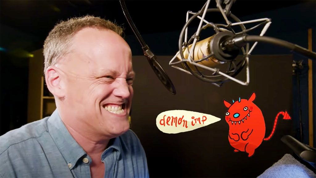 Döbbenetes hangokat tud kiadni a rajzfilmeket szinkronizáló színész