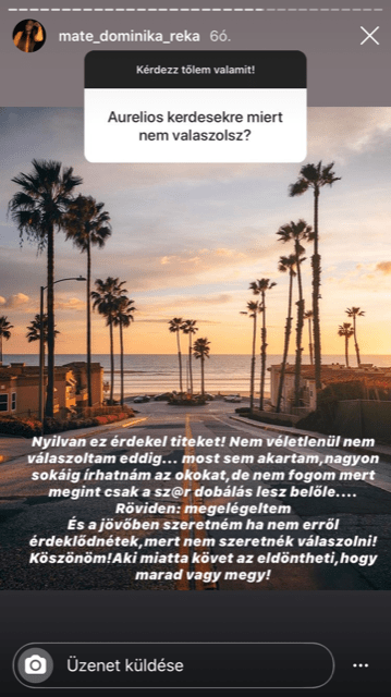 Dominika és Aurelio ismét szakítottak