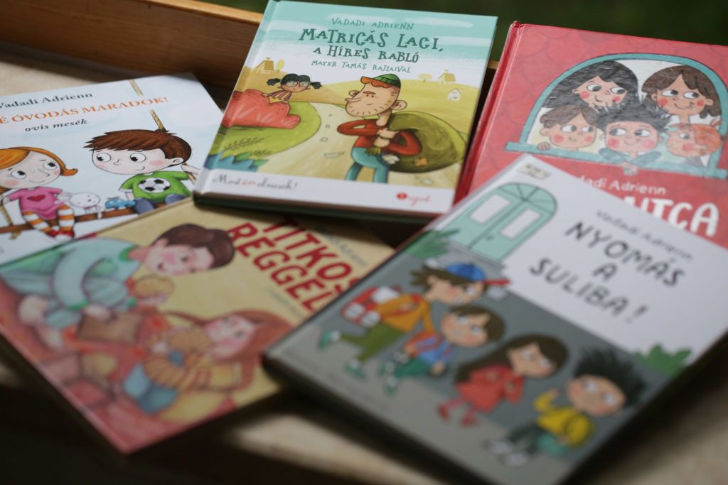 Válogatás Vadadi Adrienn könyveiből (Fotó: magánarchívum)