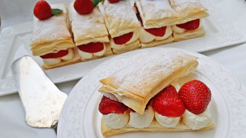 Epres mille feuille (a szerző fotója)