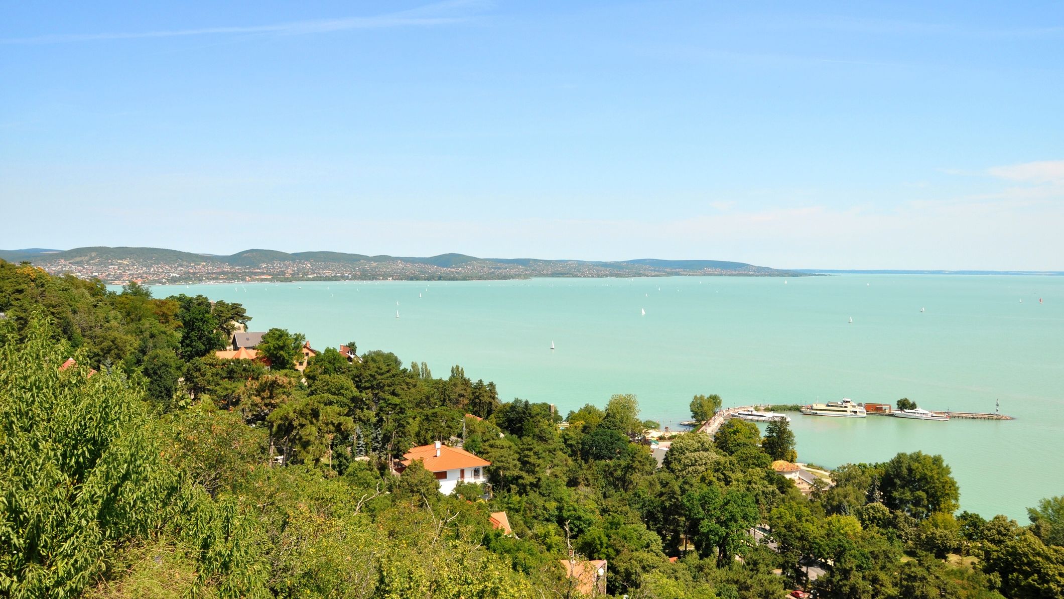 A Balaton Tihany felől