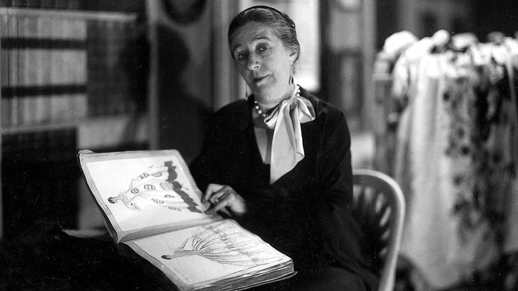 Jeanne Lanvin divattervező 1930-ban.