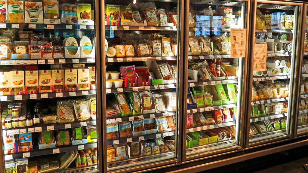 Hűtőszekrények egy üzletben