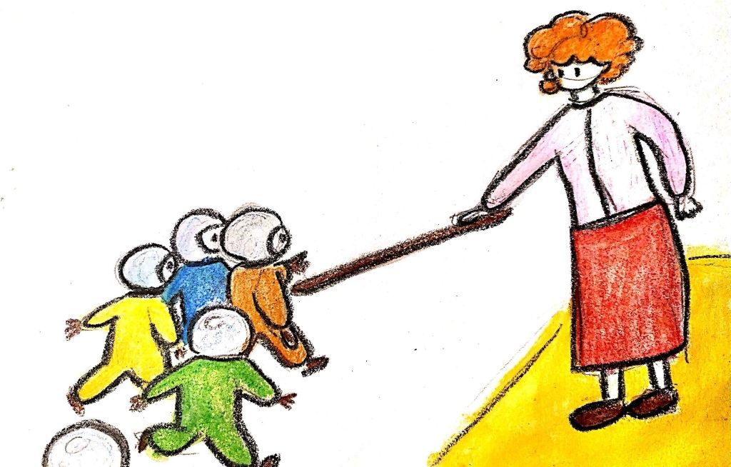 Az óvónő tartson távolságot a gyerektől az oviban