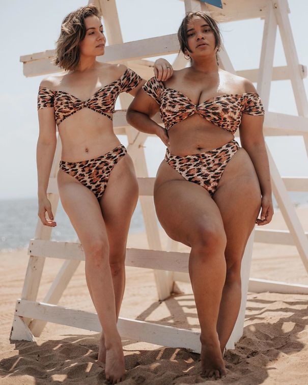 Plus size-modell és a vékonyabb testalkat