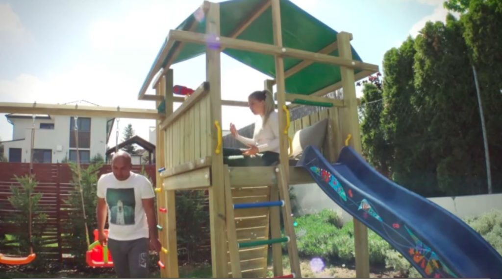 Szabó Zsófi és férje, Kis Zsolt otthon