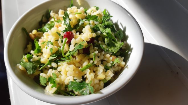 Tabbouleh felturbózva