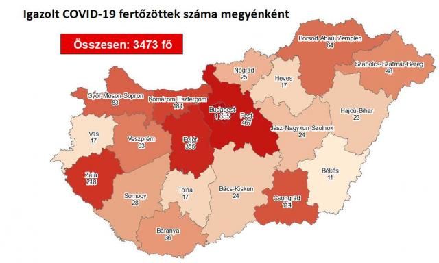 Meghalt 6 újabb beteg, 56-tal nőtt a fertőzöttek száma