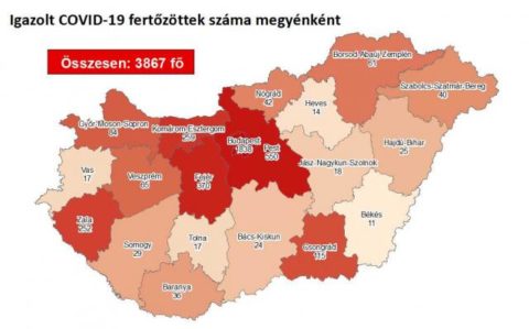 Koronavírus itthon: meghalt 7 újabb beteg, 1201-re csökkent az aktív fertőzöttek száma
