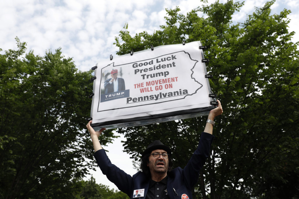 A Kennedy-hasonmás, Vincent Fusca (fotó: Aaron P. Bernstein/Getty Images)