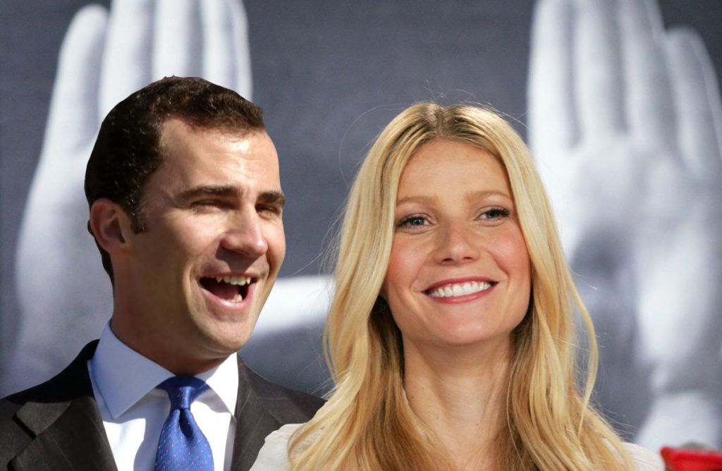 VI. Fülöp spanyol király és Gwyneth Paltrow 