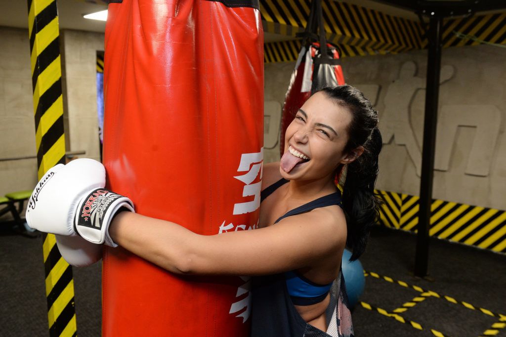 Tóth Andi boxszal tartja formában magát