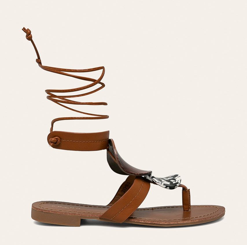 Bokánál megkötős saru - Answear