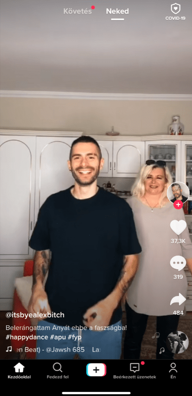 A ByeAlexről és anyukájáról készült videó a Tiktokon érhető el