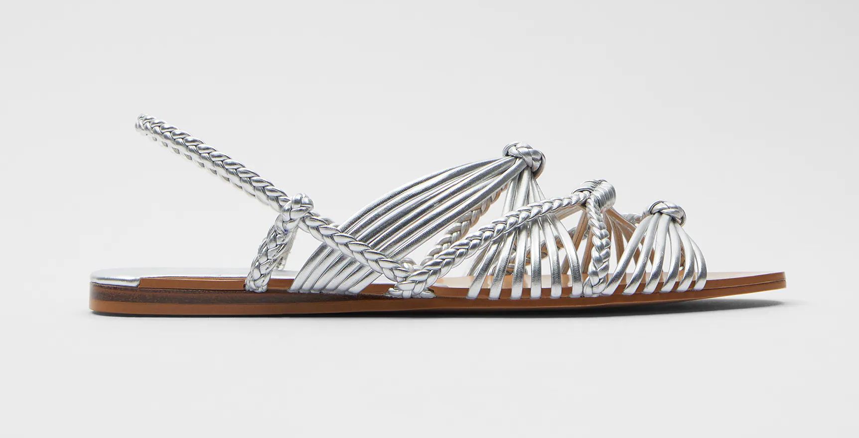 Ezüst színű saru - Zara