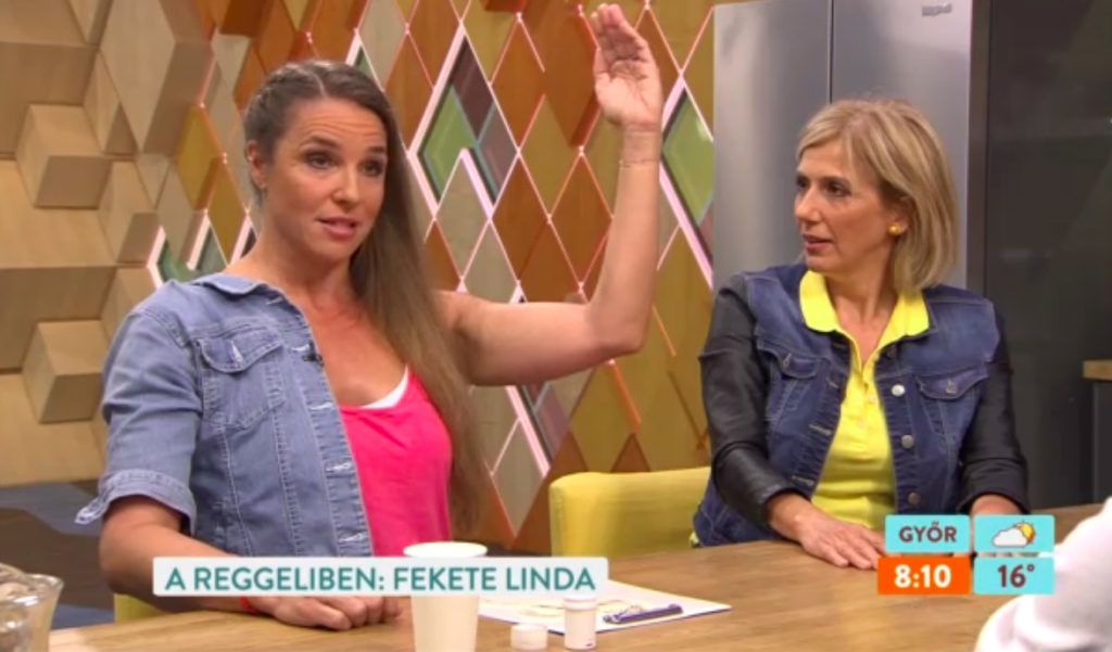 Fekete Linda szépen kigyúrta magát