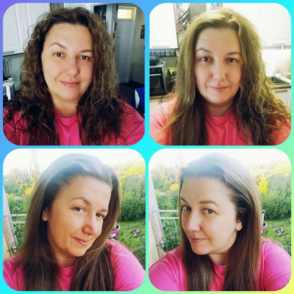 Ilyen volt, ilyen lett a Dyson Corrale hajvasalóval. (A szerző fotója)