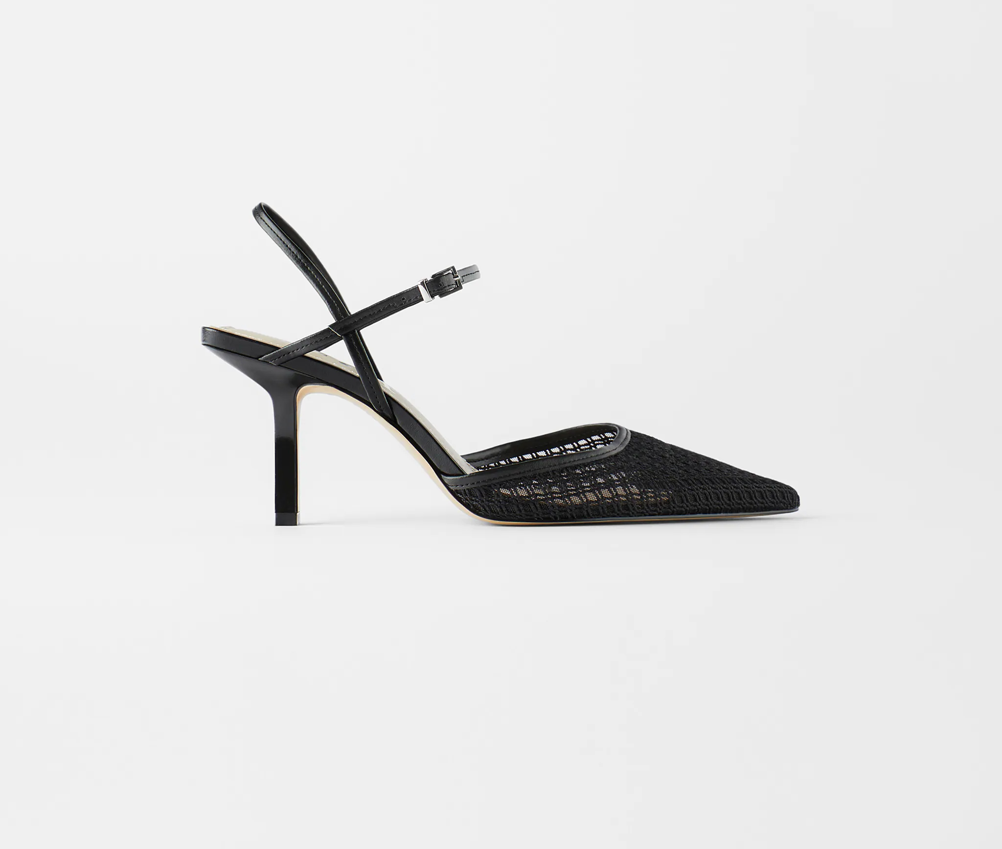 hálós slingback szandál - Zara