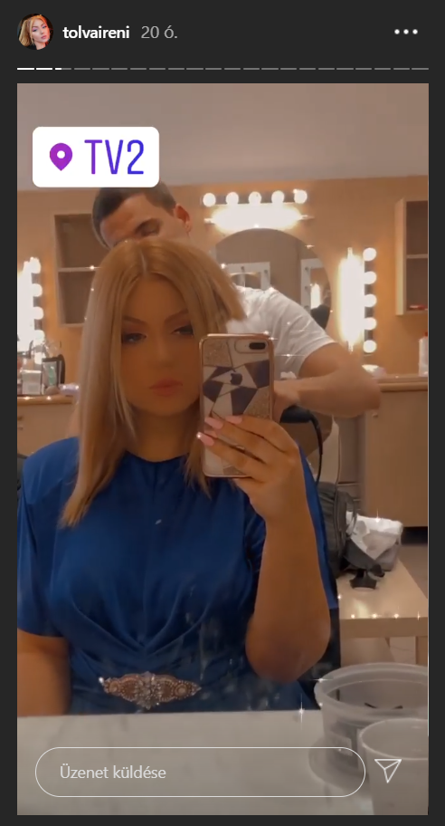 Tolvai Reni készülődik