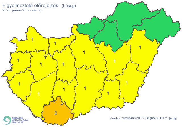 Időjárás: perzselő lesz a hőség vasárnap, de közeleg a durva hidegfront