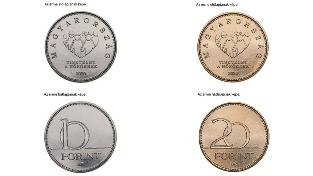 Új 10 és 20 forintos érmék jönnek a járvány hőseinek tiszteletére