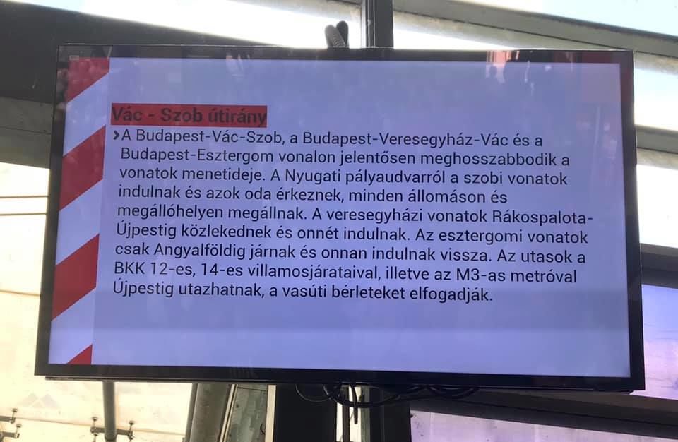 Jelenleg a Nyugati pályaudvaron