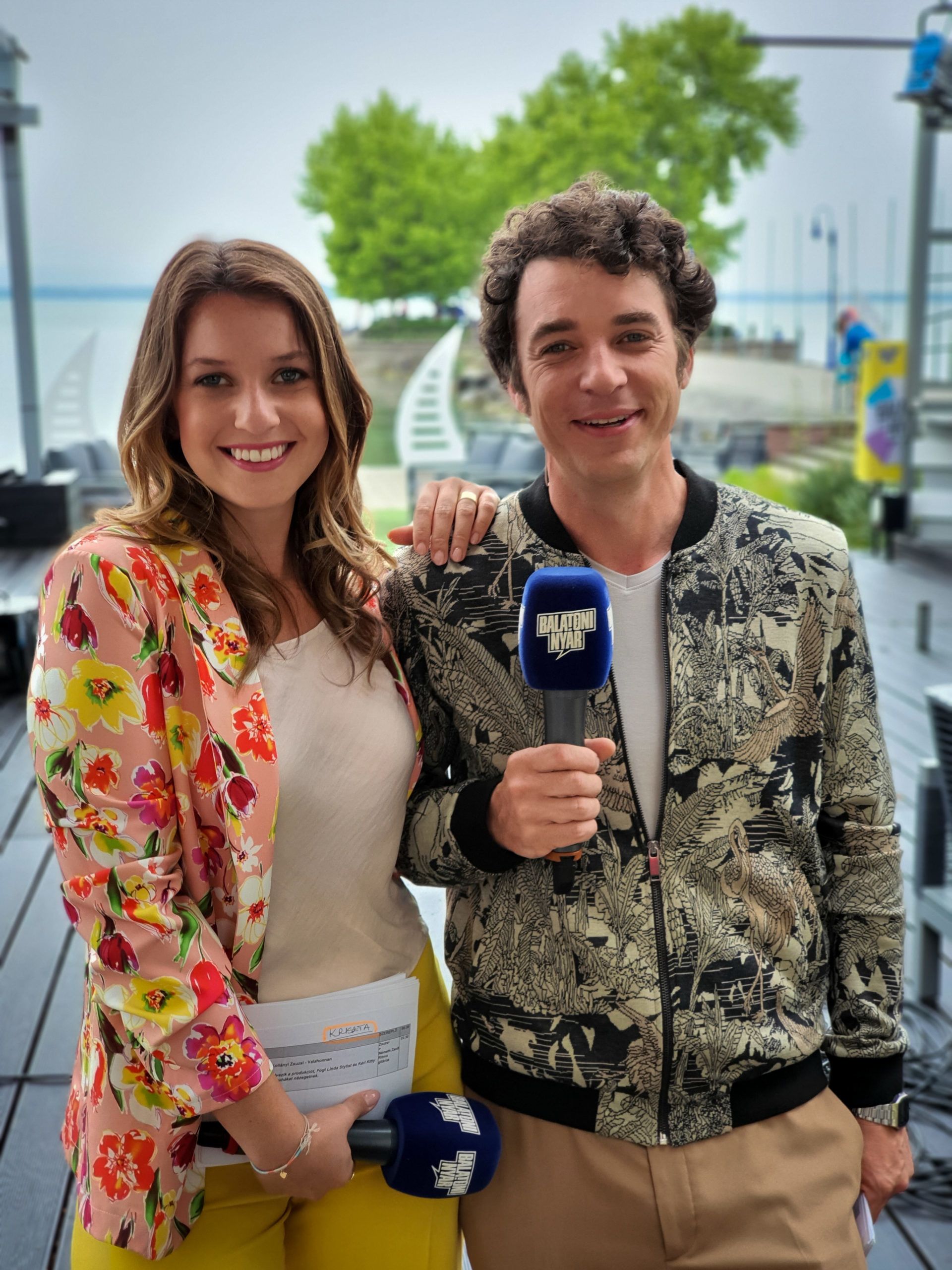 Rátonyi Kriszta a Balatoni Nyár forgatásán (Fotó: mtva)