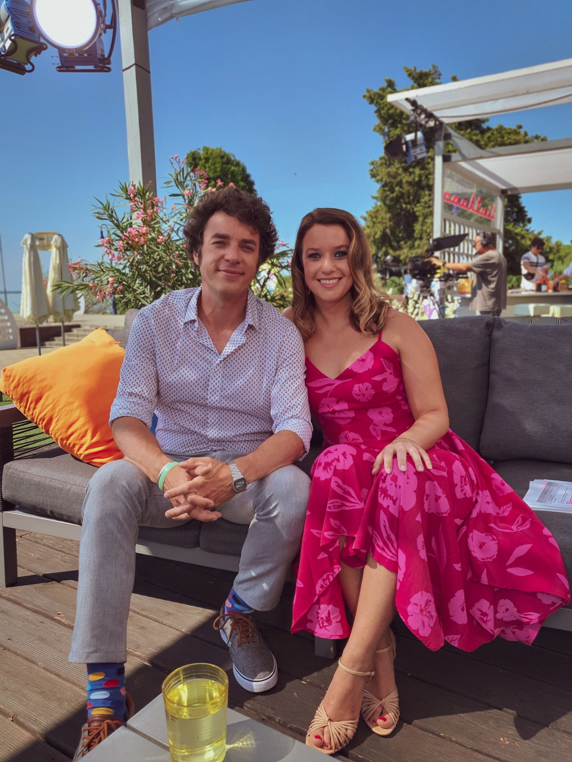 Rátonyi Kriszta és műsorvezető társa, Fodor Imre (Fotó: mtva)