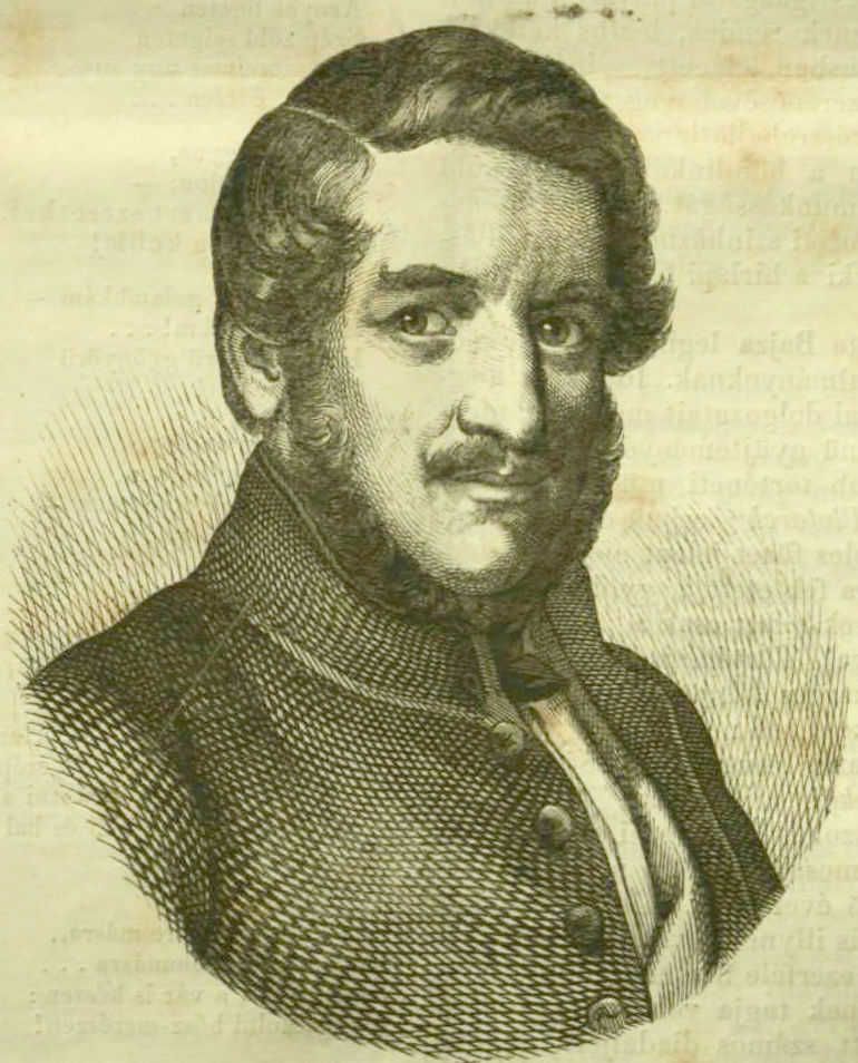 Bajza József portréja (forrás: dka.oszk.hu)