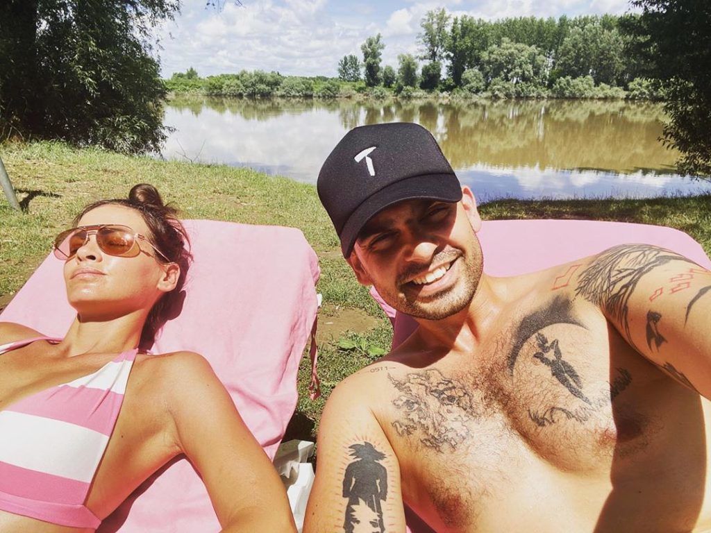 Tiszánál pihent Horváth Tomi és felesége., Andi (Fotó: Instragram)