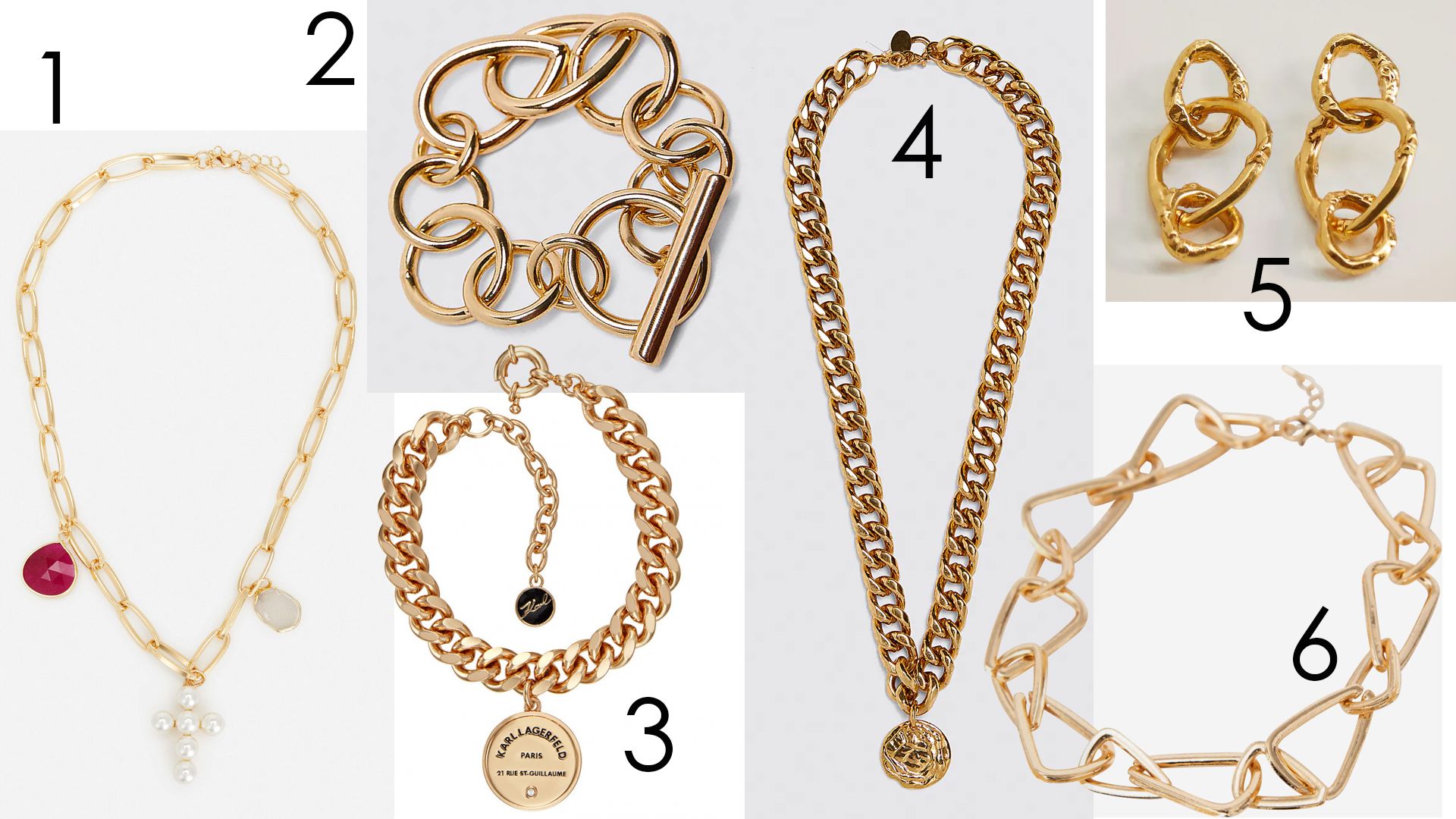 láncszemes ékszerek