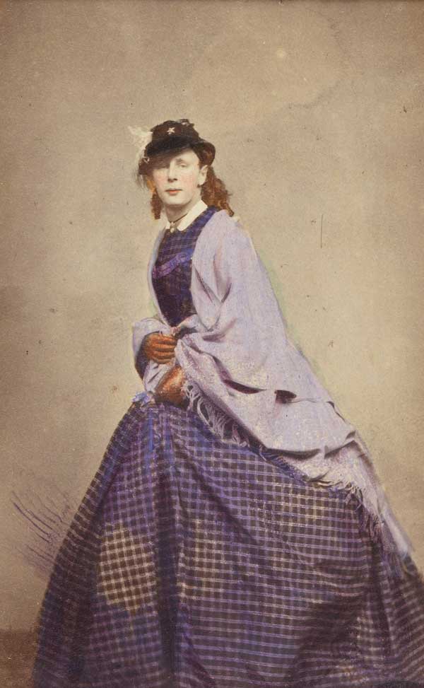 Ismeretlen viktoriánus drag queen (fotó: Wellcome Collection)