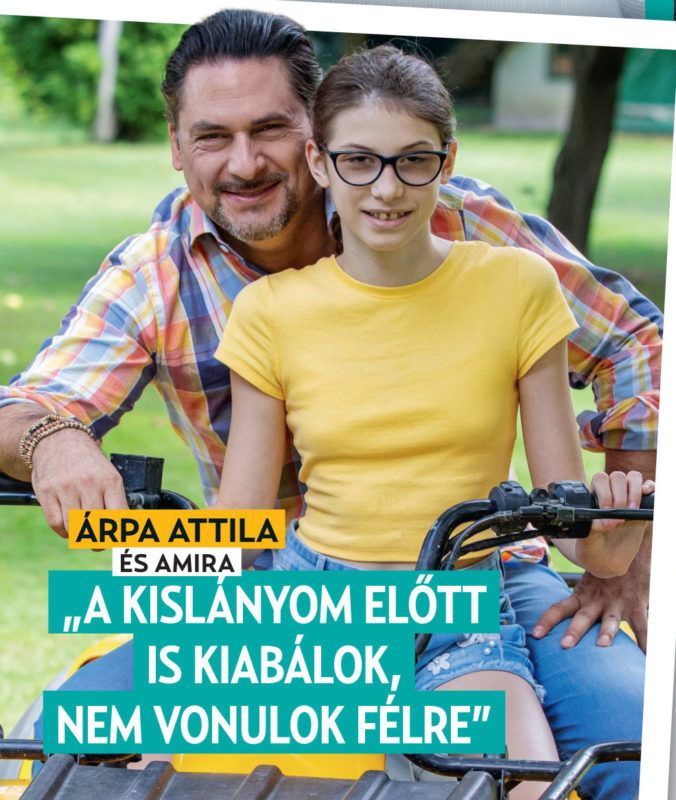 Árpa Attila kislánya