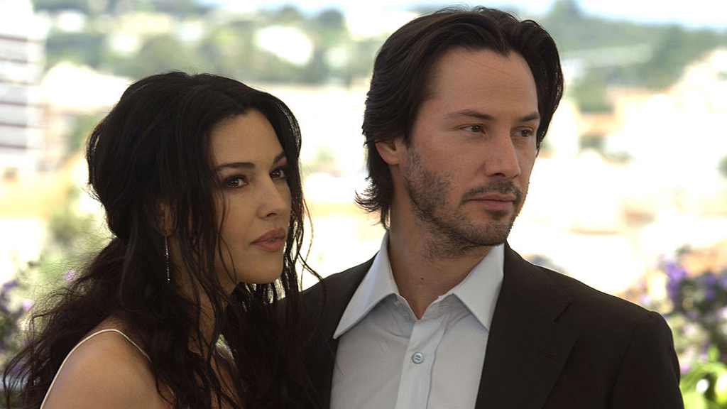 Monica Bellucci oldalán a 2003-as Cannes-i Filmfesztiválon. Ezzel a borostával igazán szexi volt Keanu Reeves. (Fotó: Getty Images)